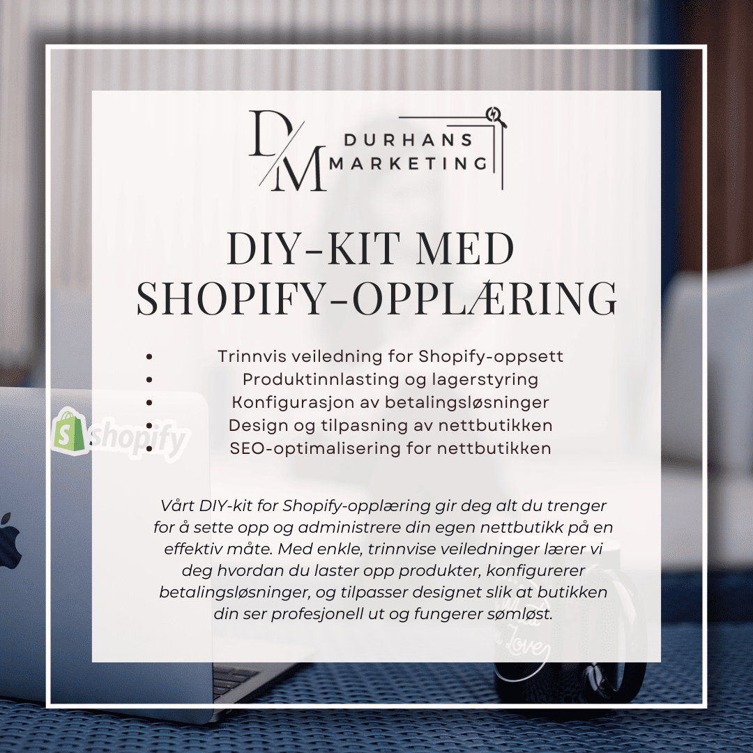 DIY-kit med Shopify-opplæring