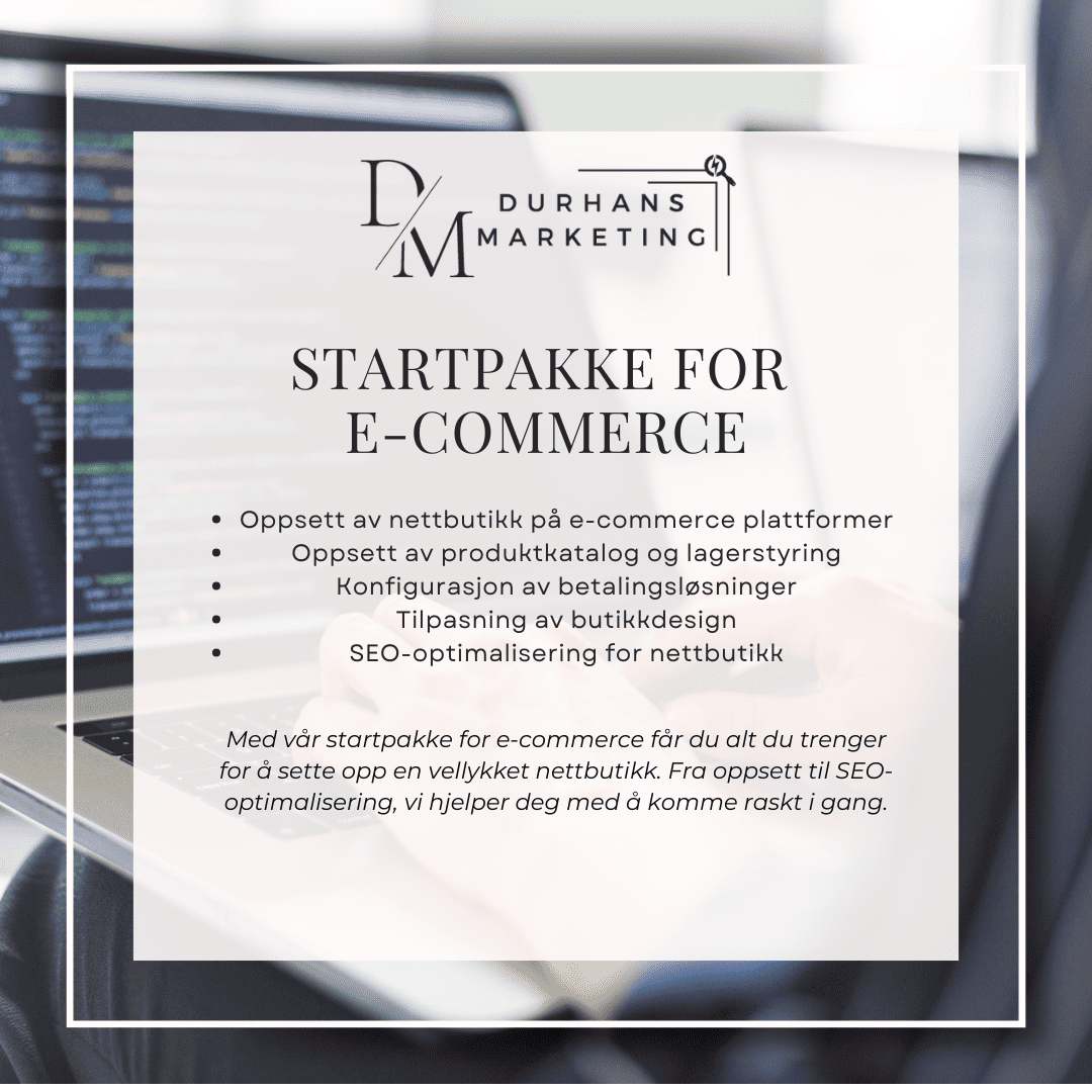 Startpakke for din egen nettbutikk